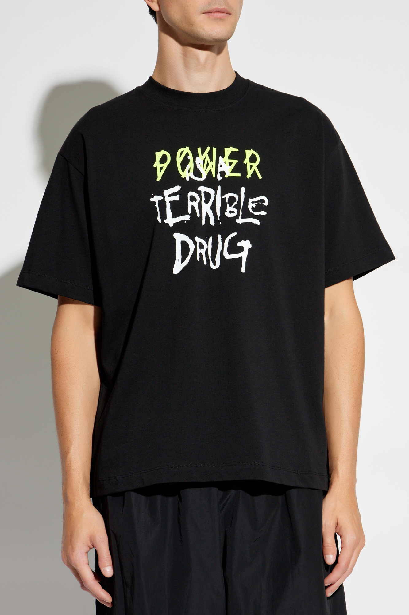 スウェット・トレーナー 44 LABEL GROUP BLACK, WHITE AND RED COTTON SWEATSHIRT 44 LABEL GROUP Faded Gen Hoodie | Black | FARFETCH